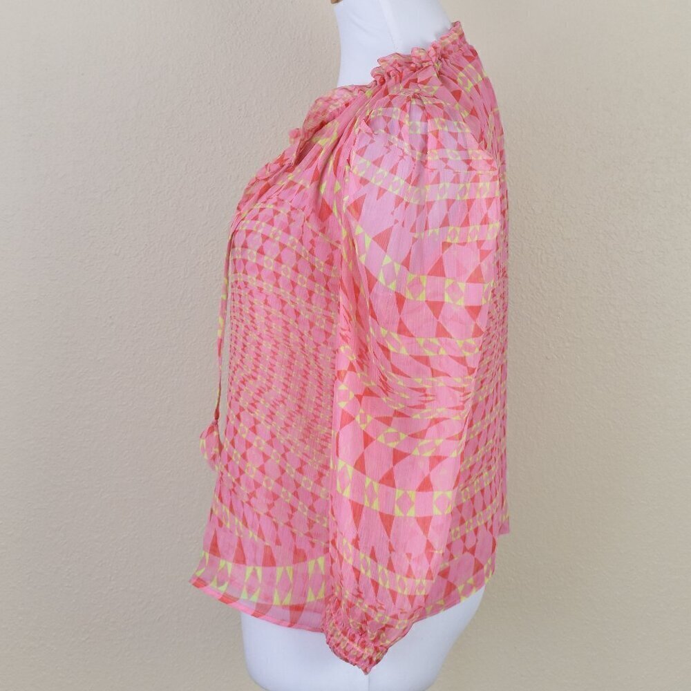 MISA Los Angeles Printed Geometric Top S - Picture 5 of 7